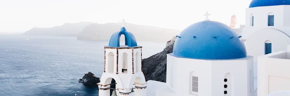 Santorini poolside view